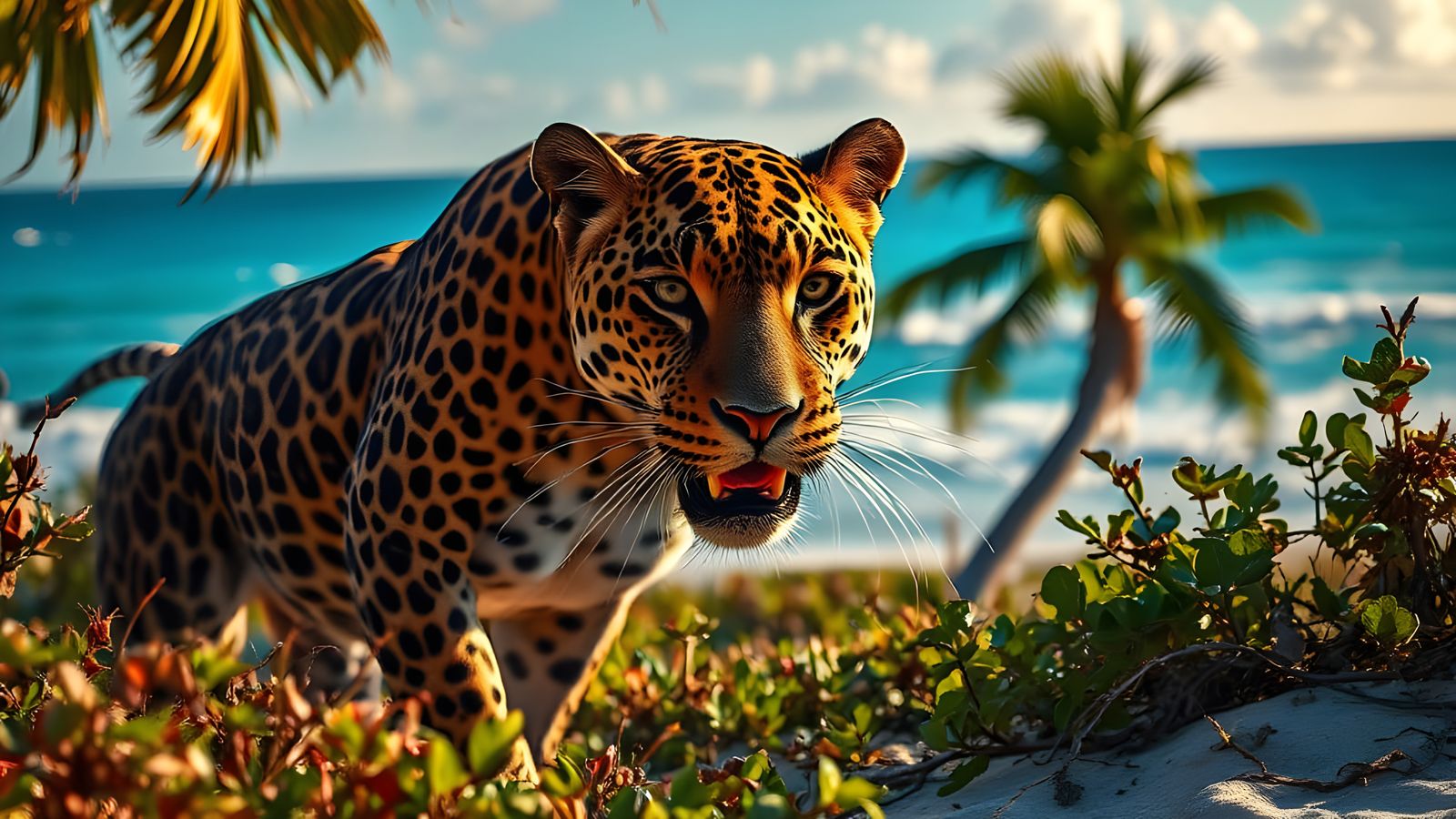 A Jaguar near the beach  by @masoncarr2244