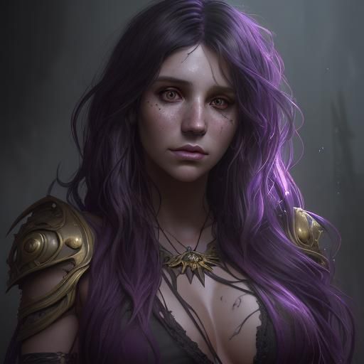 Kesha Portrait in Dark Fantasy Style
