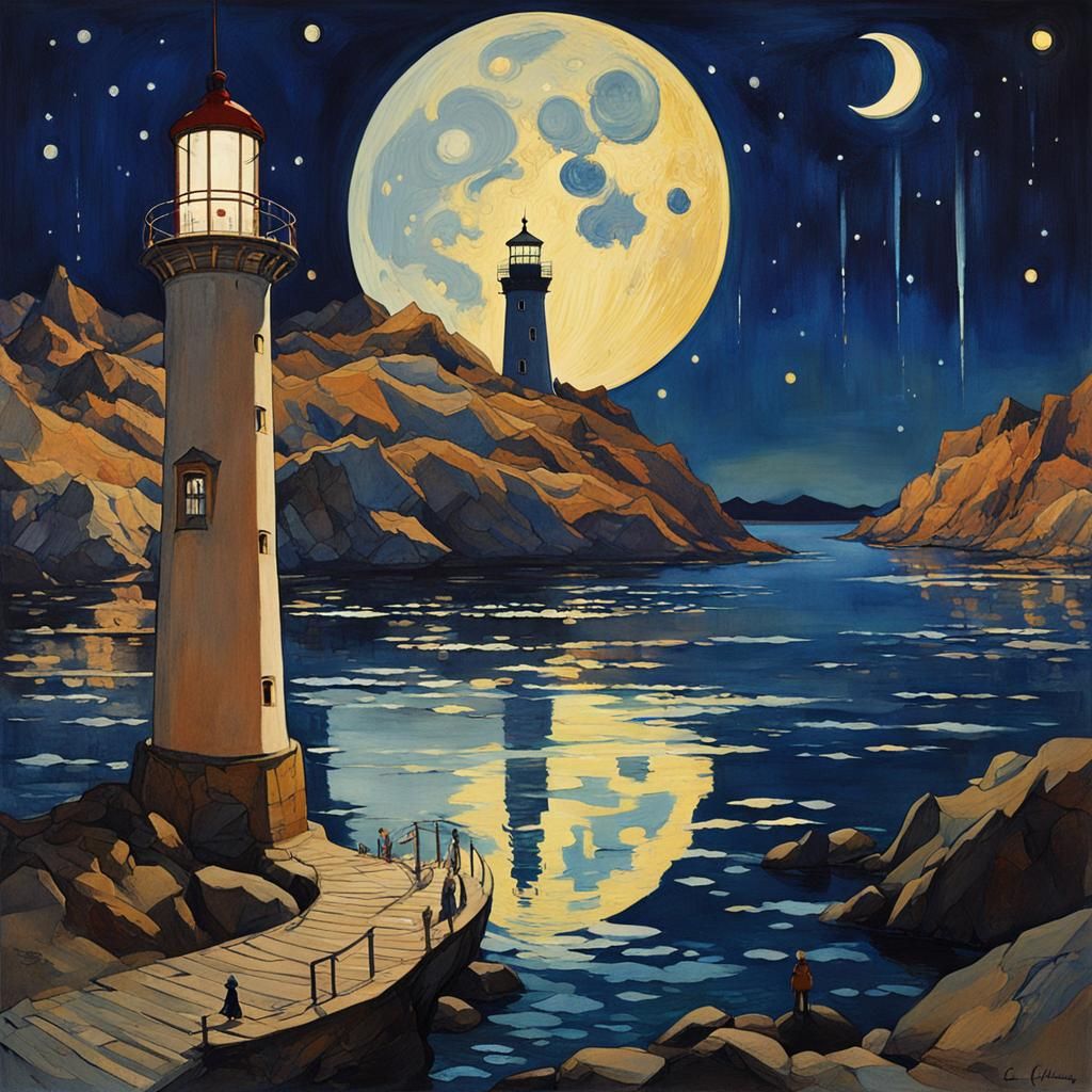 harbour and a lighthouses