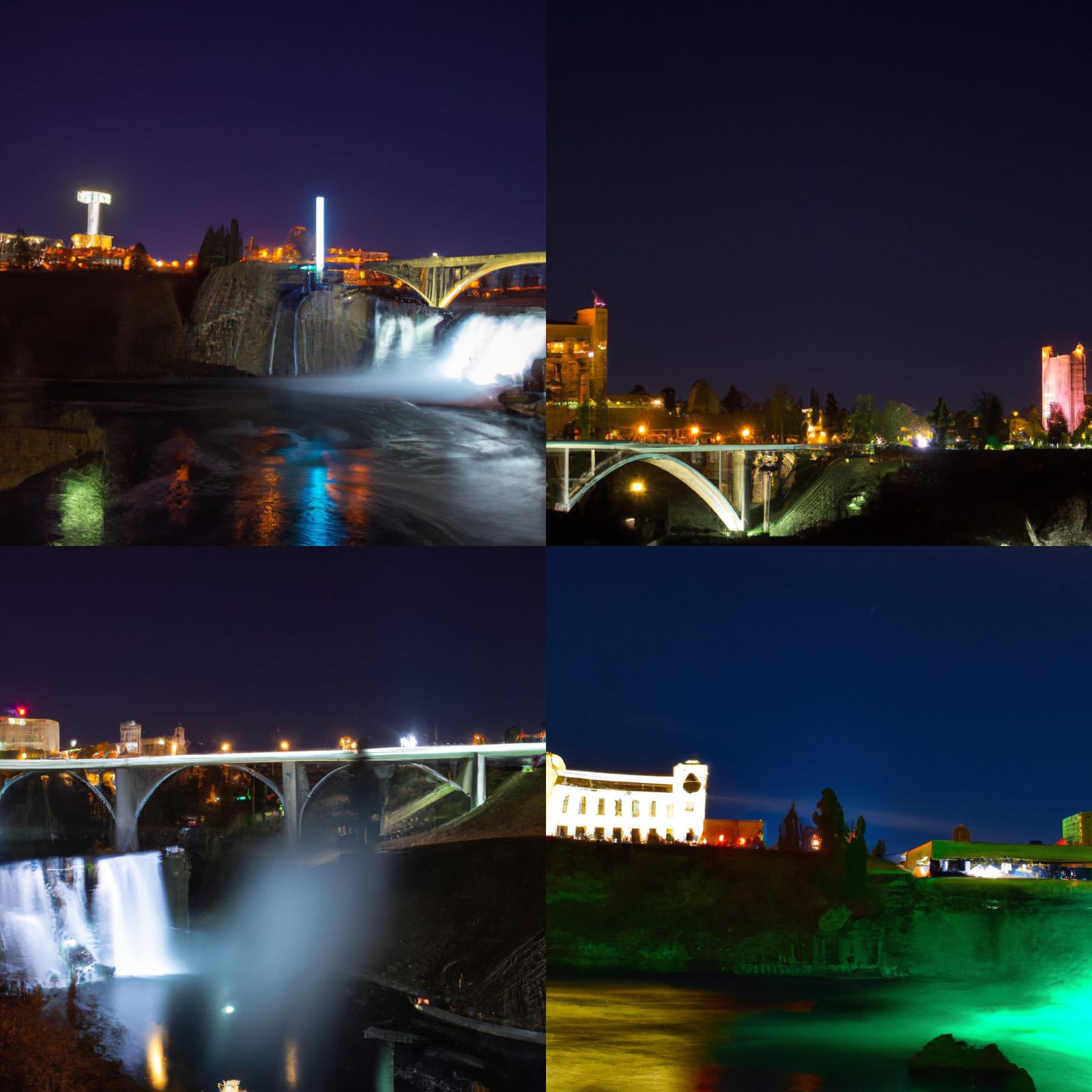 Spokane Washington beautiful clear night