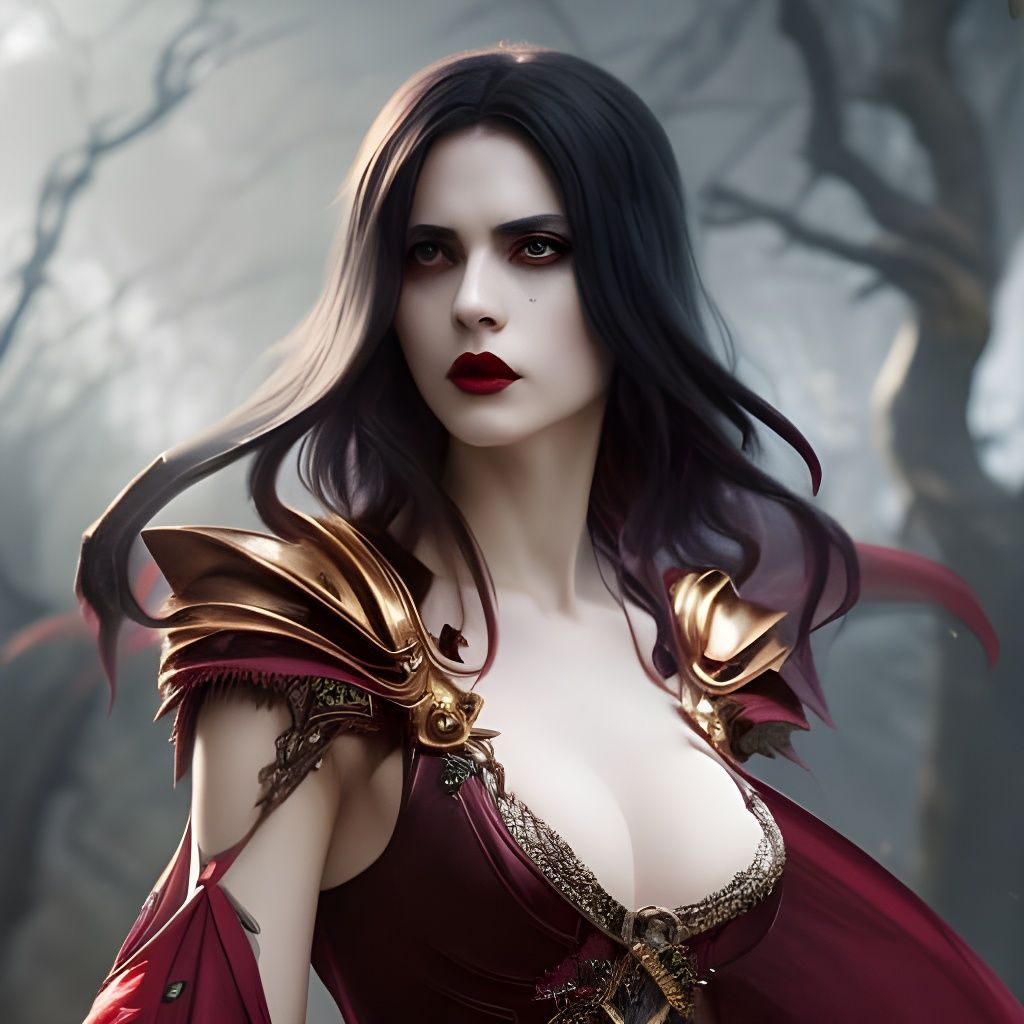 Beautiful Vampire girl - AI Generated Artwork - NightCafe Creator