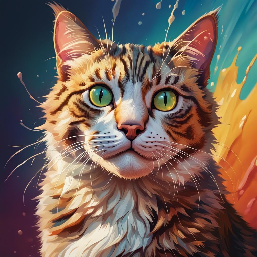 Illustration of a cat