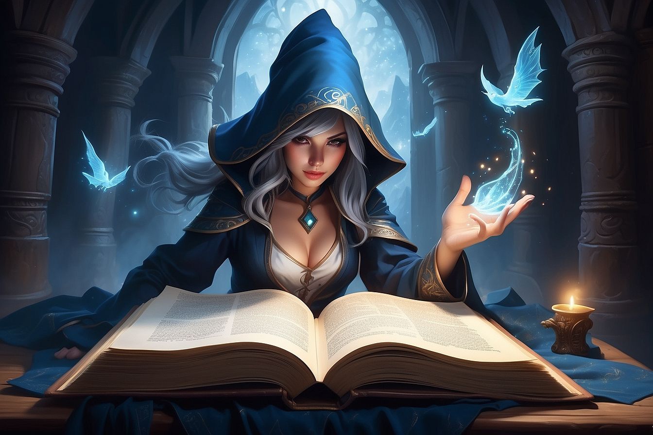 Sorceress from the Spellbook