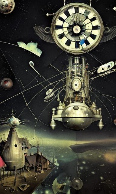 Time represented in outer space