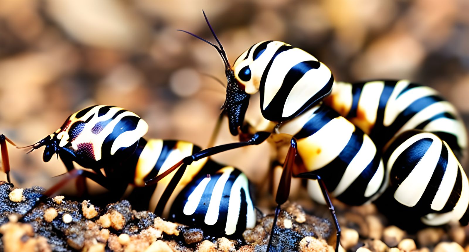 #056 - THE ZEBRA ANT - AI Generated Artwork - NightCafe Creator