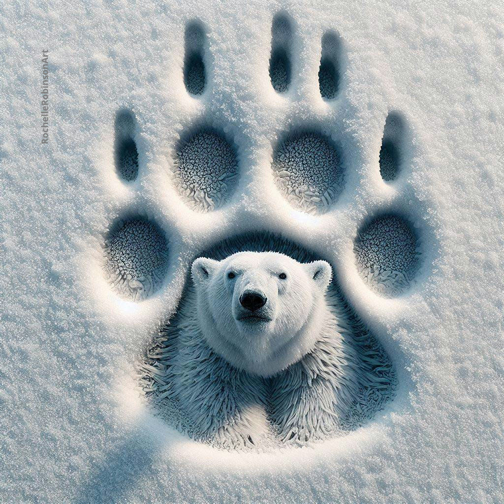 Polar Bear - Paw Art