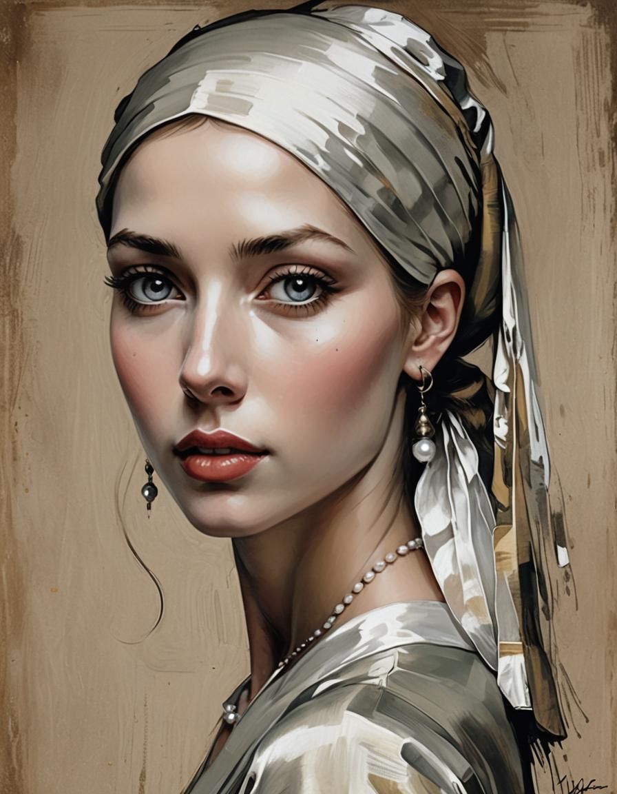 Girl with a pearls