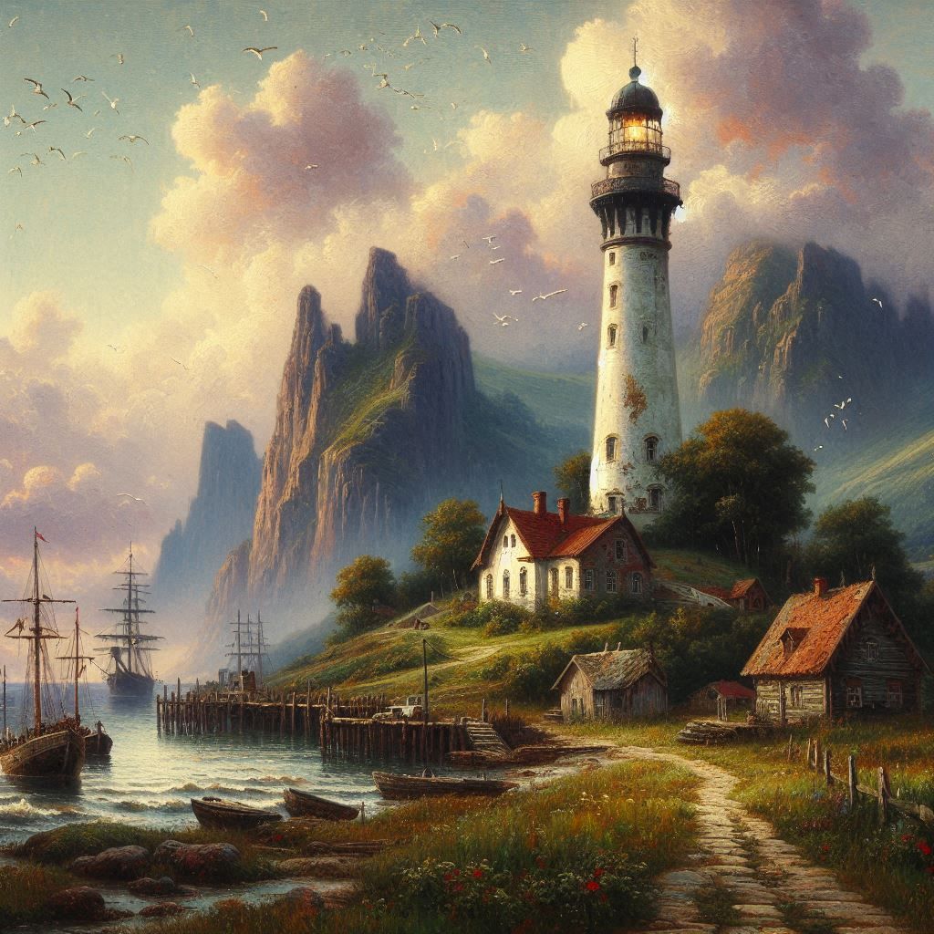 landscape with lighthouse