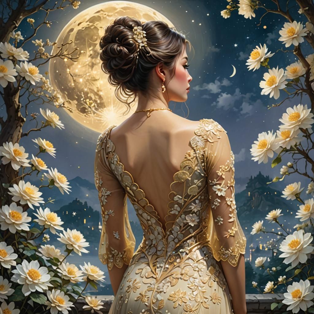 Lost in the Moon's Embrace  by @Sharonjoy