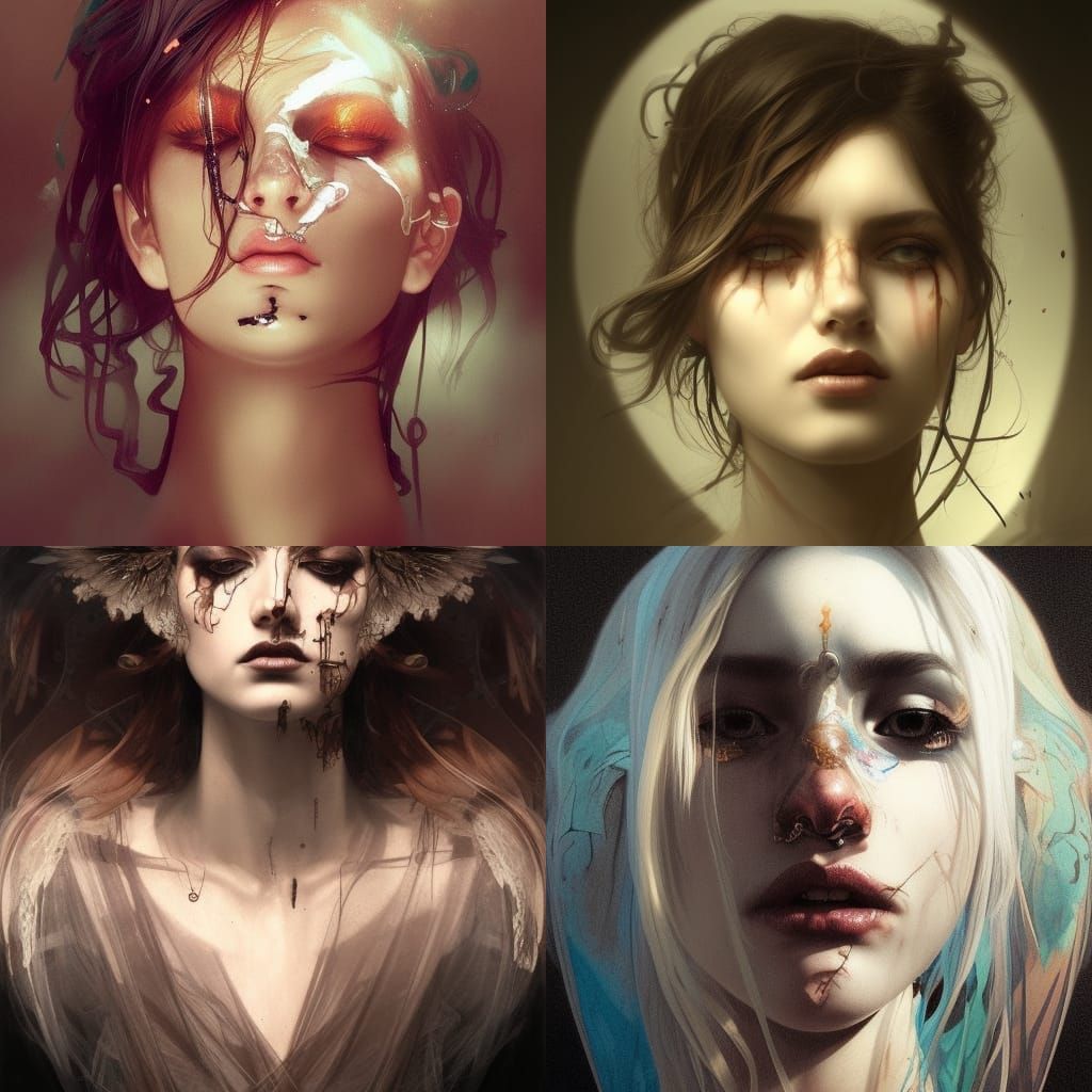 Goddess of death, grunge and beauty of it. Captivating. Mesm...