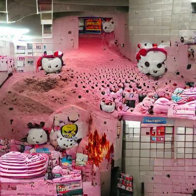 hello kitty hellscape