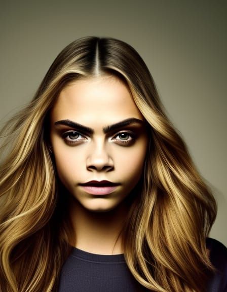 Cara Delevingne - AI Generated Artwork - NightCafe Creator