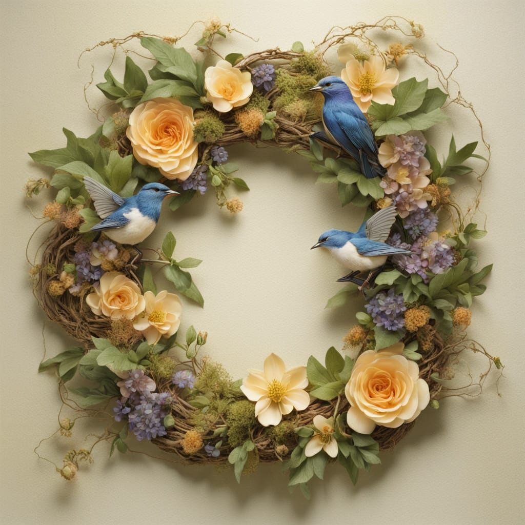 flower wreath  by @BL0550M