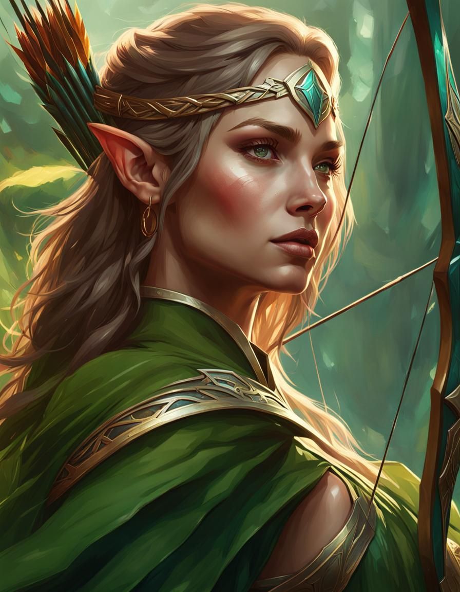 Elven archer - AI Generated Artwork - NightCafe Creator