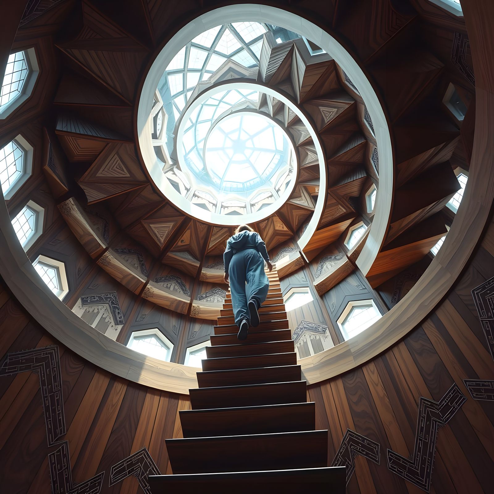 Perspective Fibonacci  by @Krawuzzn