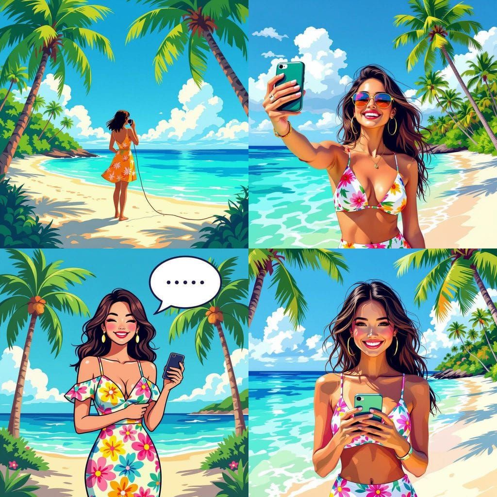 Emoji Island: A Playful Digital Art Creation