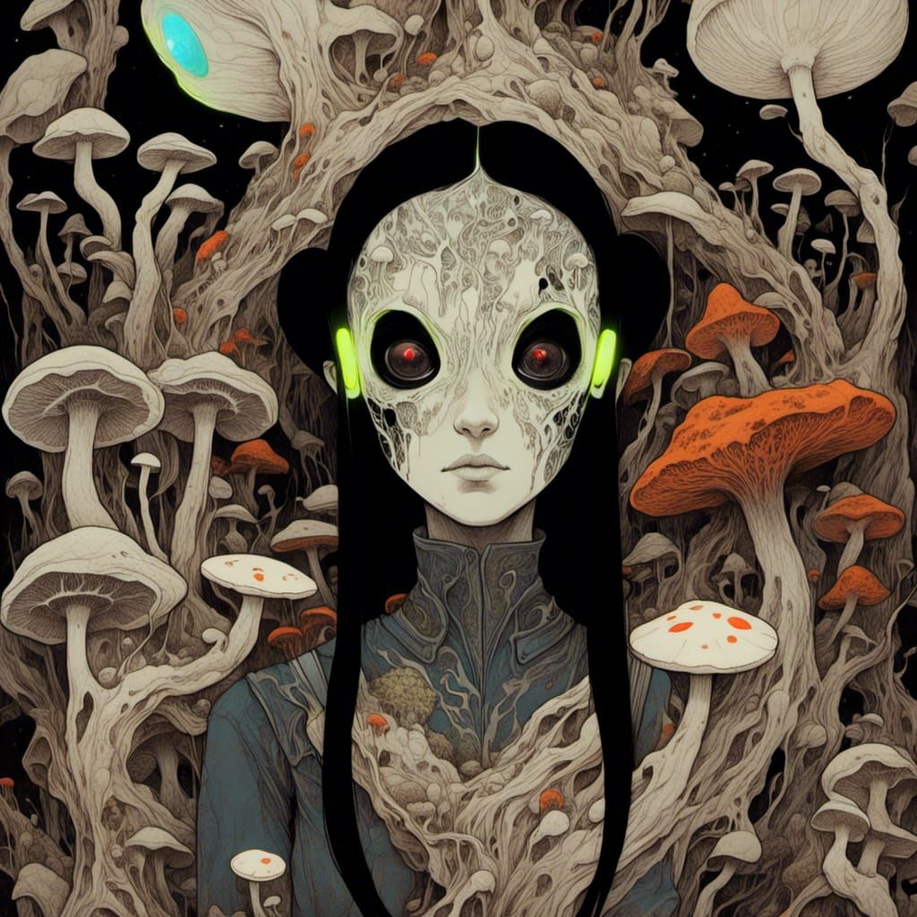 Fungi Girl 10136