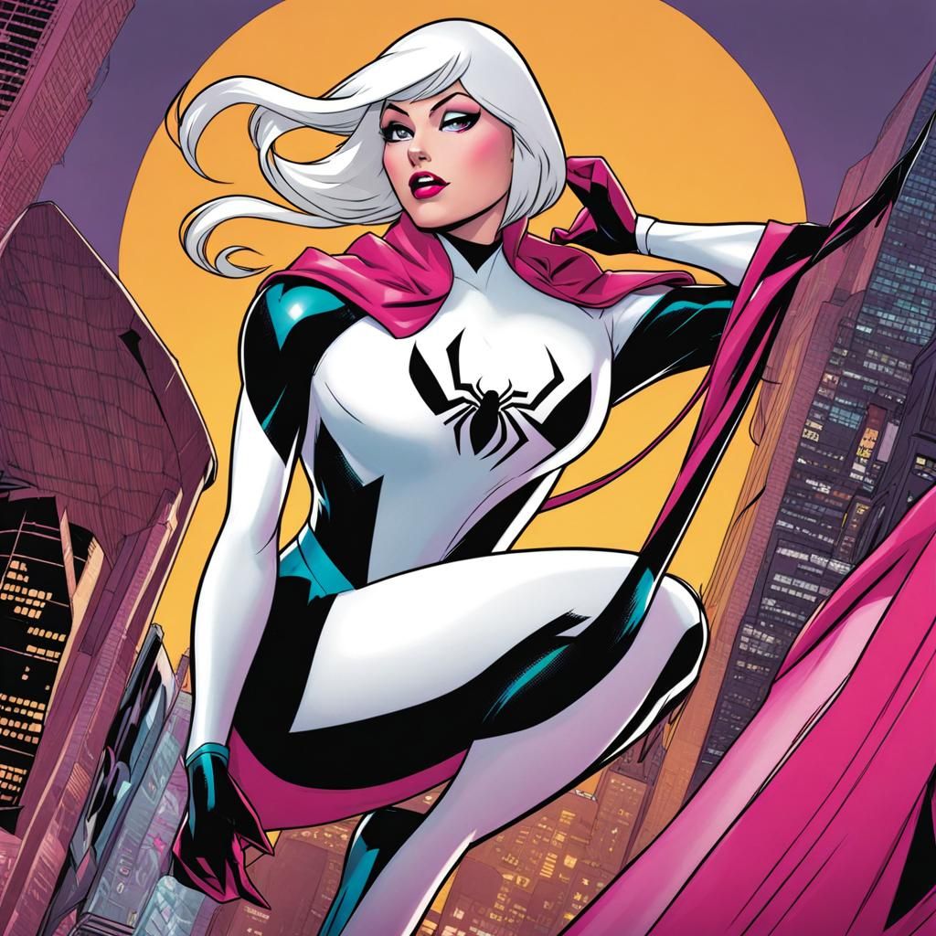 SPIDER GWEN - AI Generated Artwork - NightCafe Creator