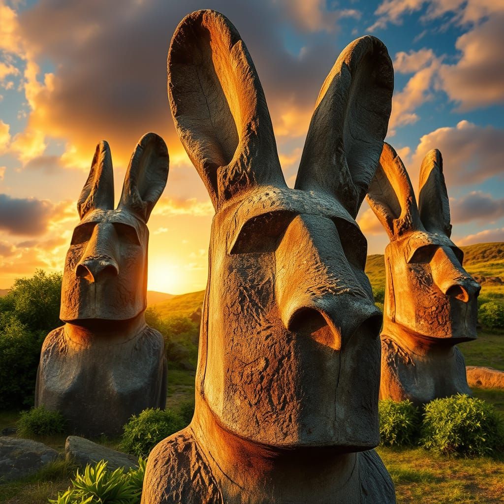 Easter Bunny Island Heads (8 likes)  by @Filling The Empty