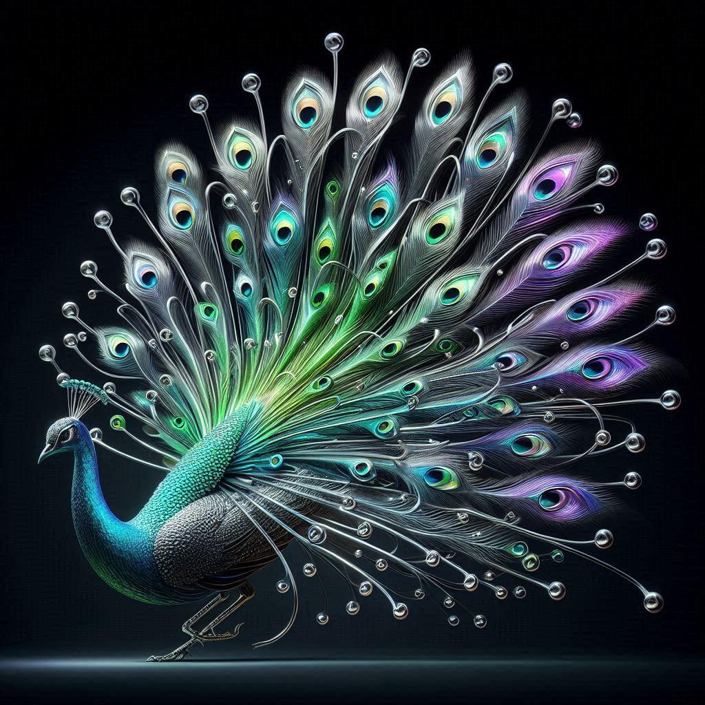 Artistic peacock