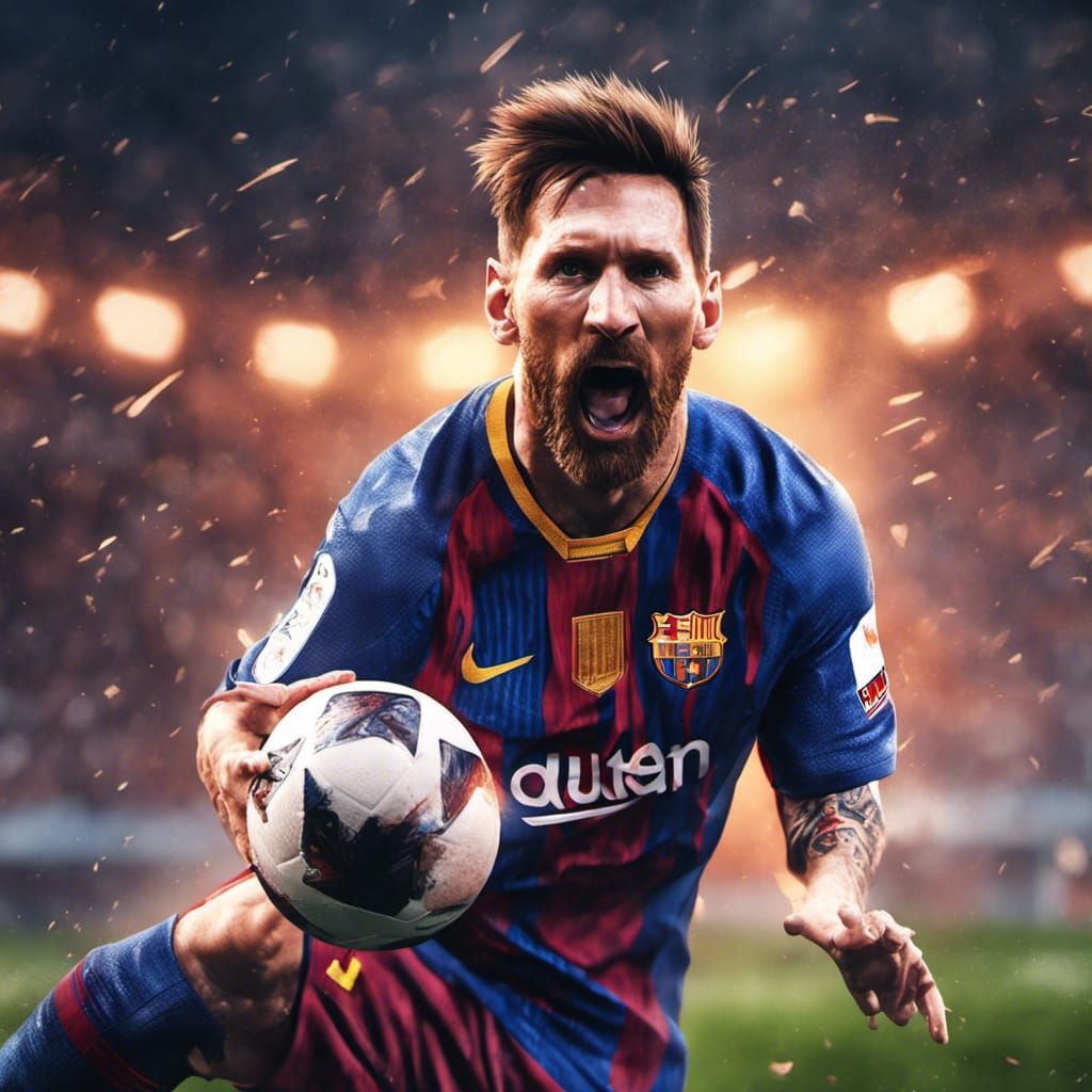 4k HD messi scoring a penalty - AI Generated Artwork - NightCafe Creator