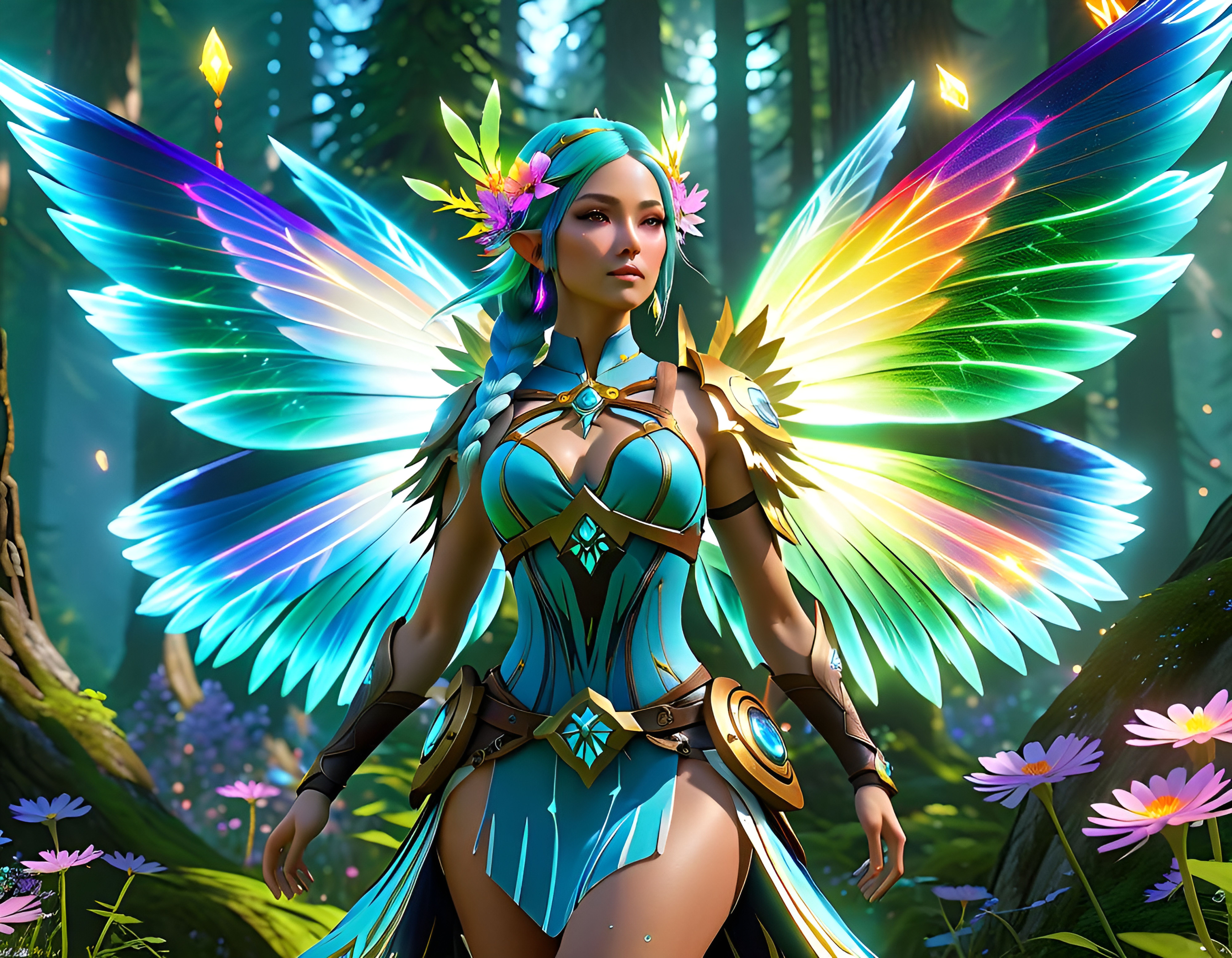 Mysterious beautiful fairy elven forest - AI Generated Artwork - NightCafe  Creator