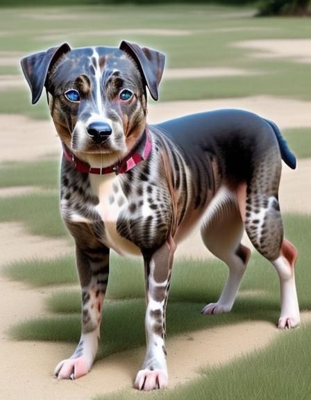 <lora:CreaturesNCharacters:1.0> Perfect Specimen Catahoula cur