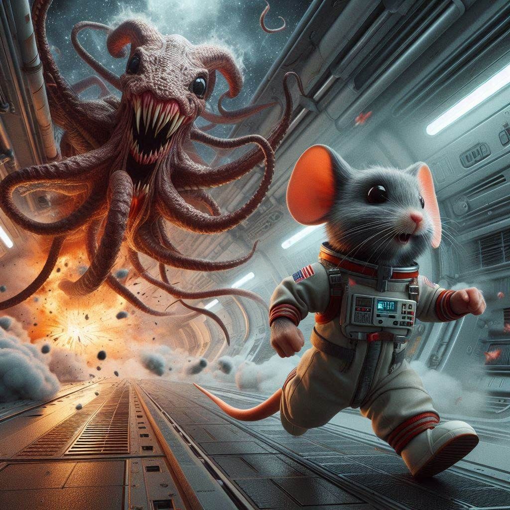 Mouse space adventure