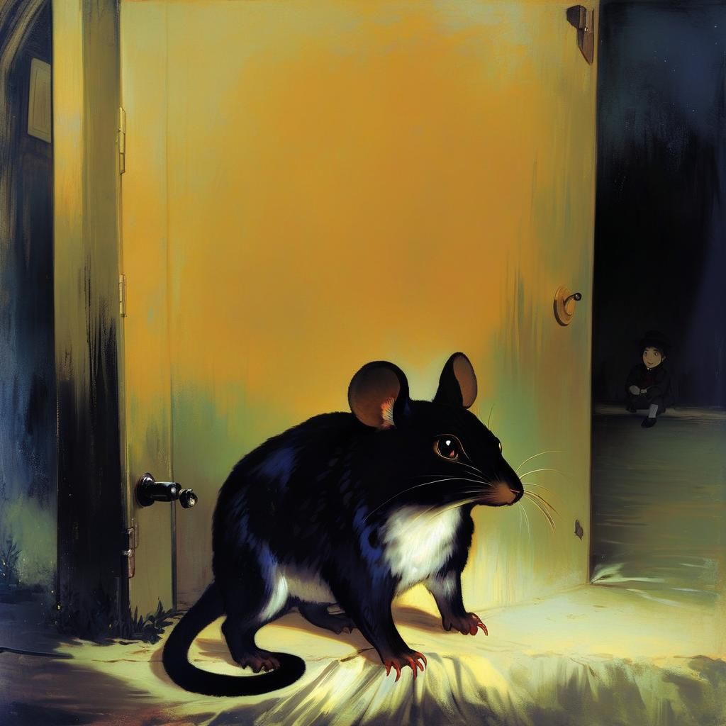 A mouse that gnaws through the underground passage from the ...