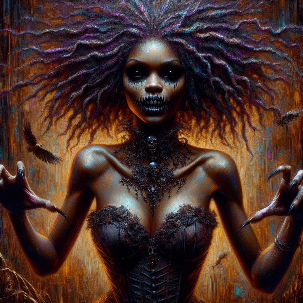 She waiting in the Dark