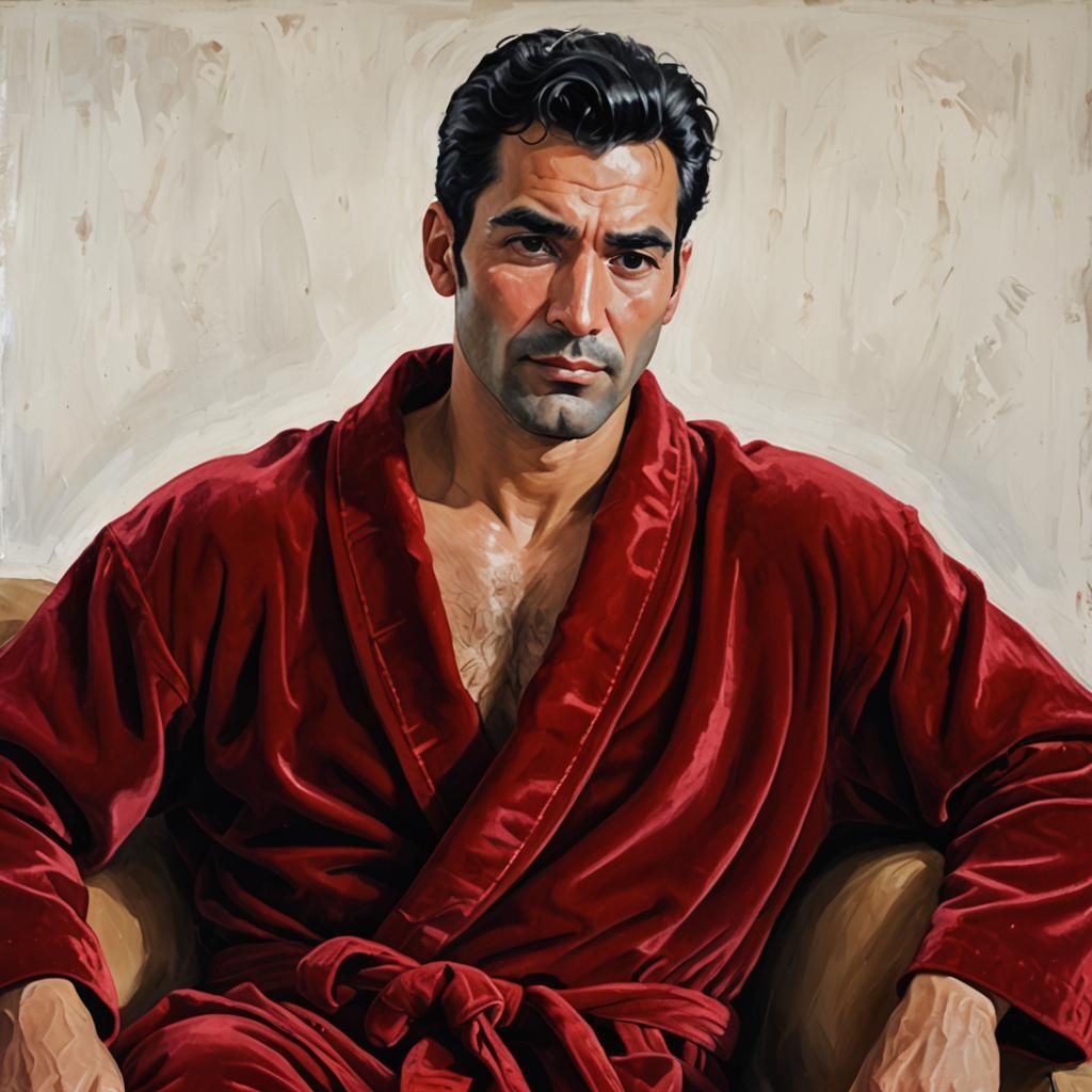 Five o'clock shadow: a nice hunk with stubble - AI Generated Artwork ...