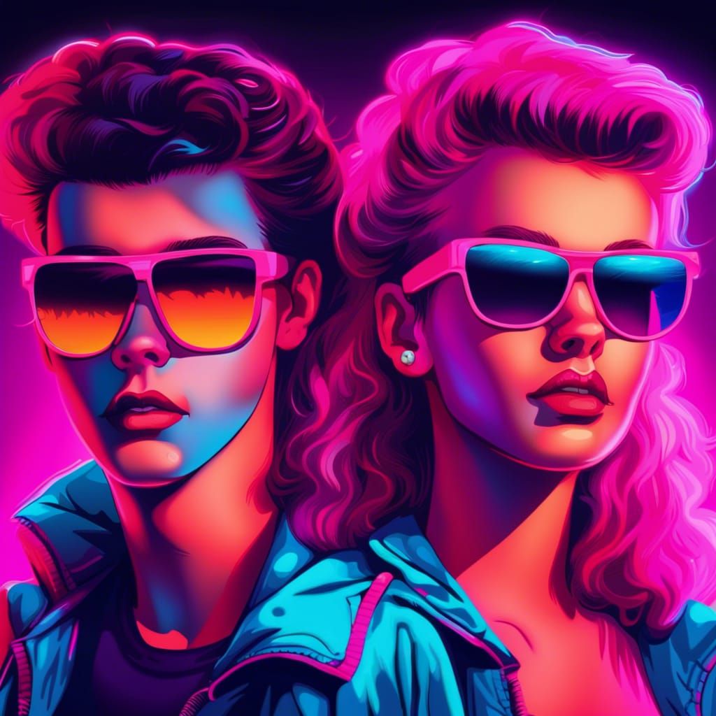 80s teenagers - AI Generated Artwork - NightCafe Creator