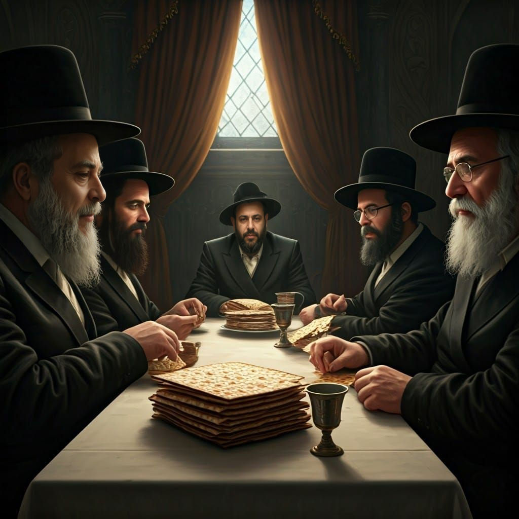 Traditional Hasidic Family Celebrates Pesach in Warm Golden ...