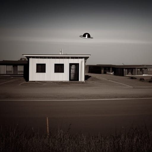 Saucer Parking AI Generated Artwork NightCafe Creator