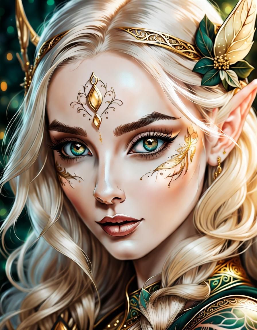 An aura surrounds her and casts its spell.