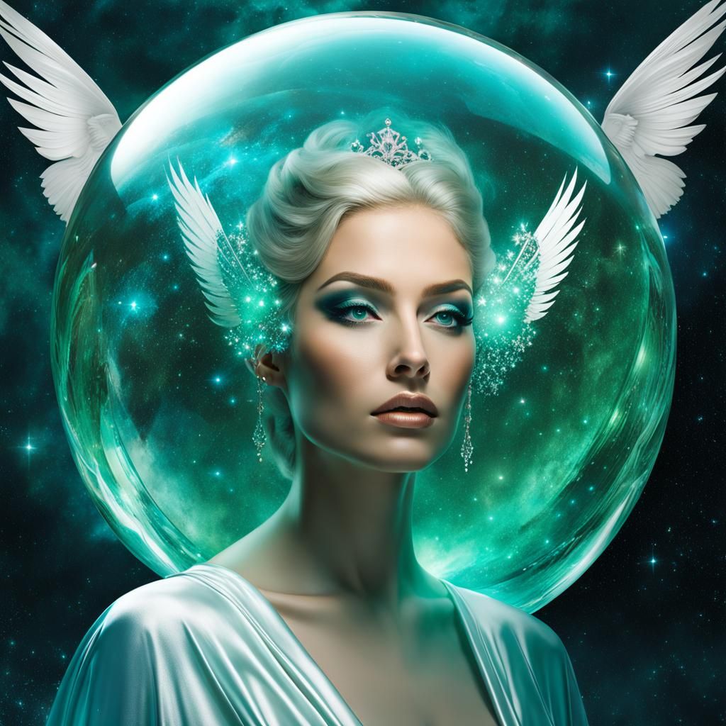White Nordic Princess, Siana dressed in a Royal E...