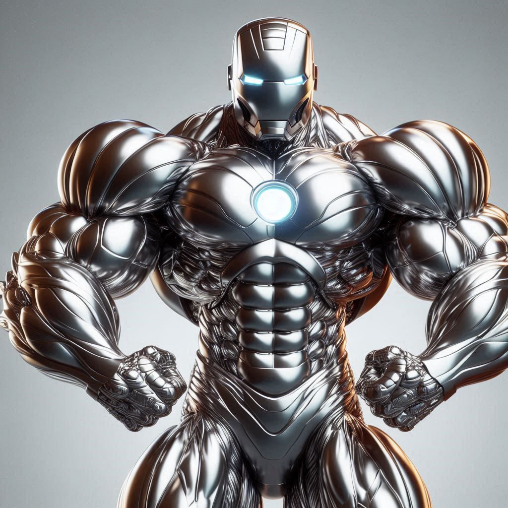 Bodybuilder Iron Man