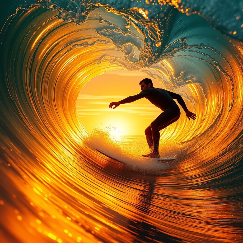 Wave tunnel  by @Soquasi