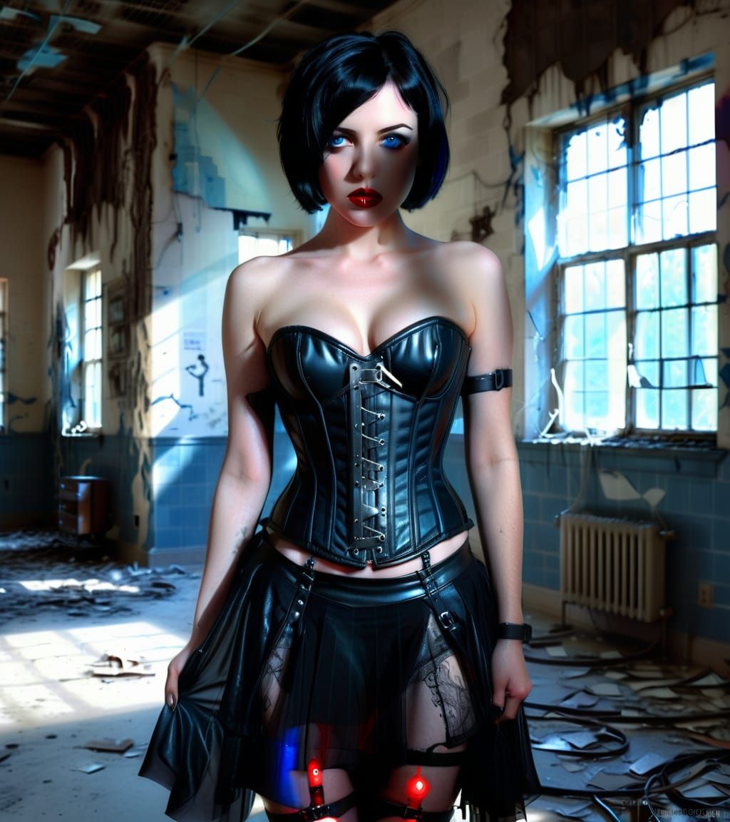 Dark Enchantress in the Gothic Chamber