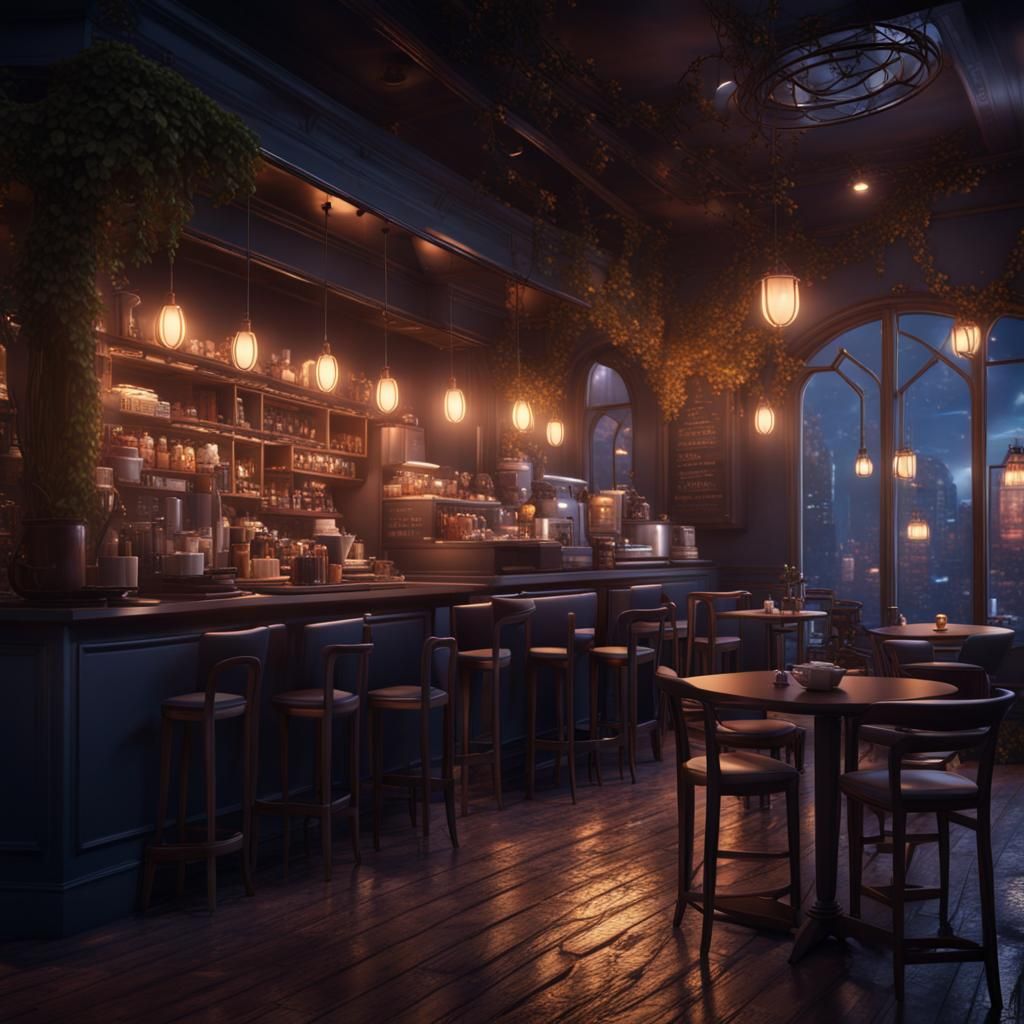 Bar - AI Generated Artwork - NightCafe Creator