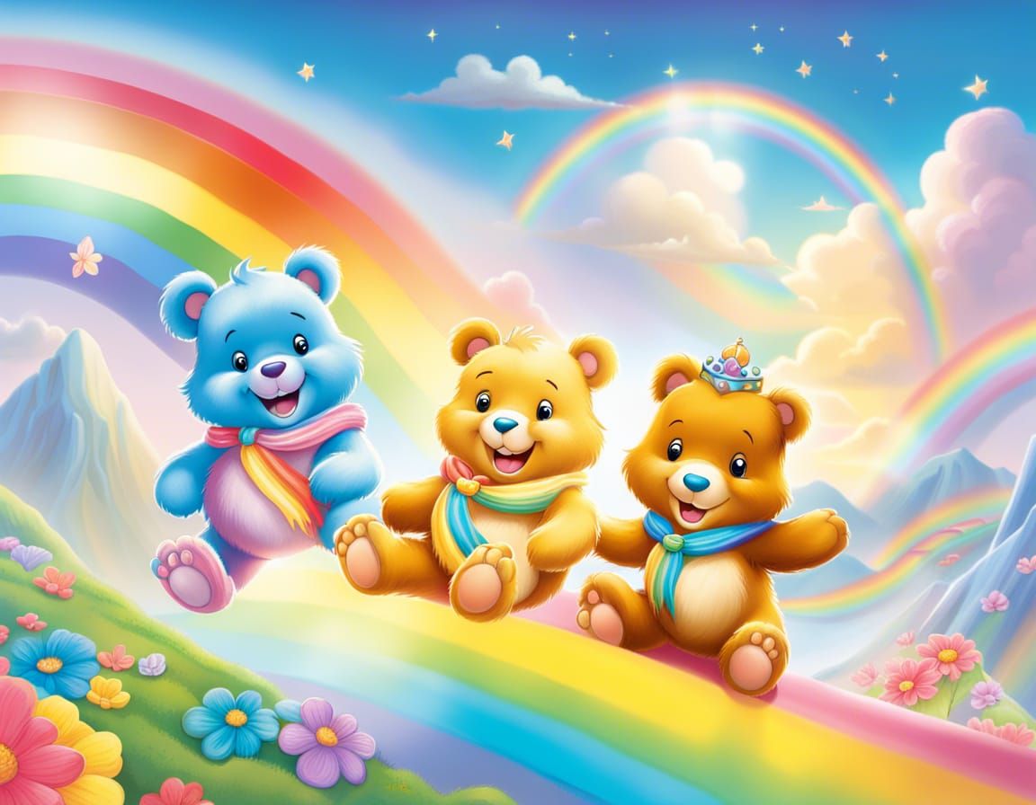 Rainbow Bears - AI Generated Artwork - NightCafe Creator