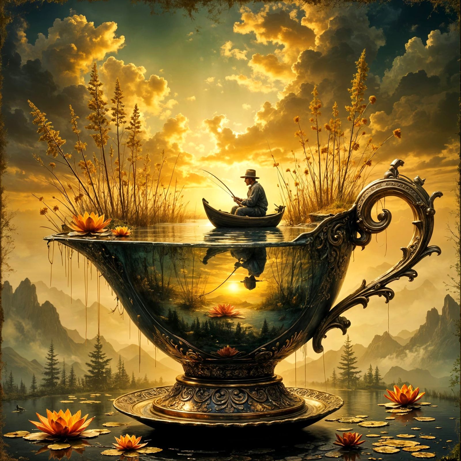 Tea Fisherman  by @George Stanley