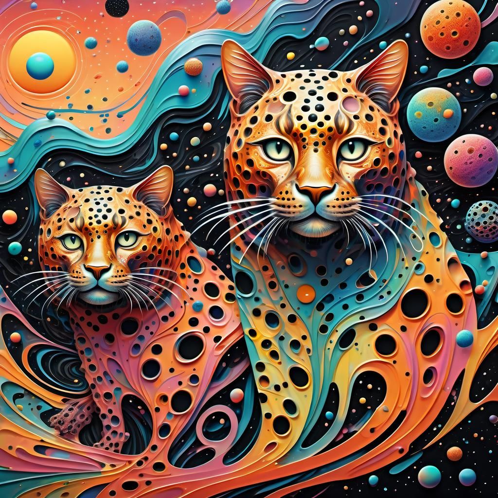 Cosmic cats - AI Generated Artwork - NightCafe Creator