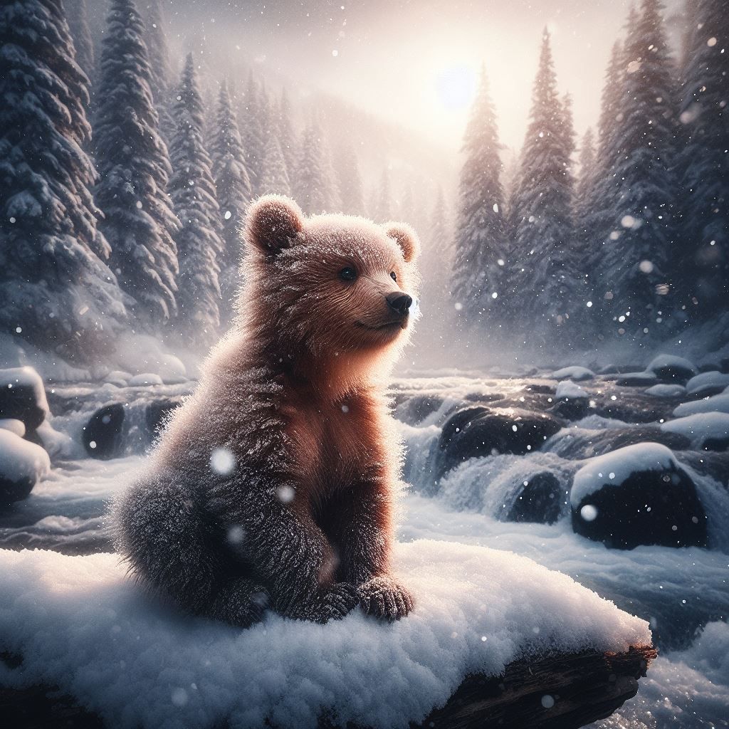 Little snowy grizzly