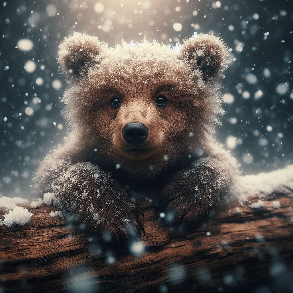 Little snowy grizzly