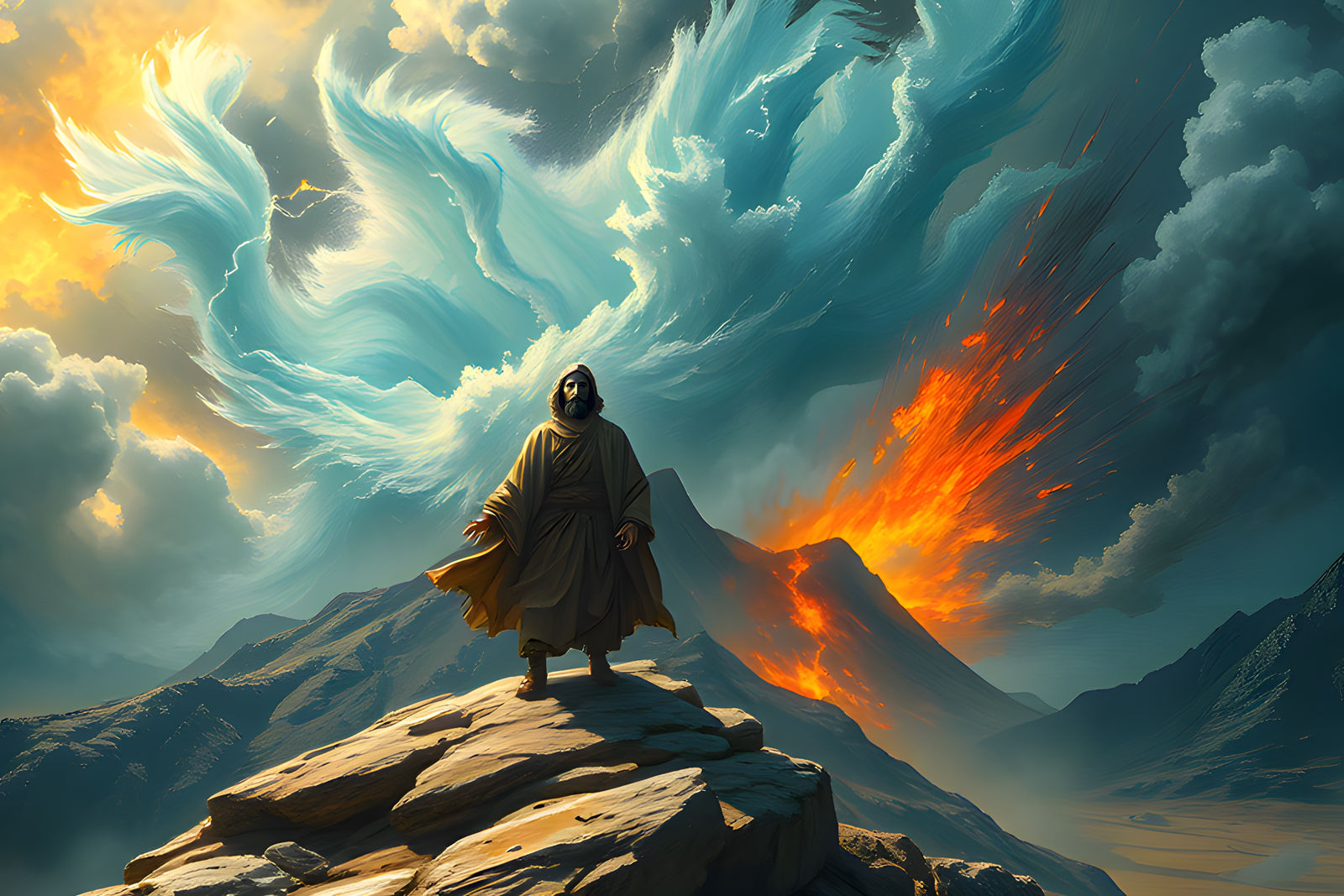 Elijah Flees to Horeb