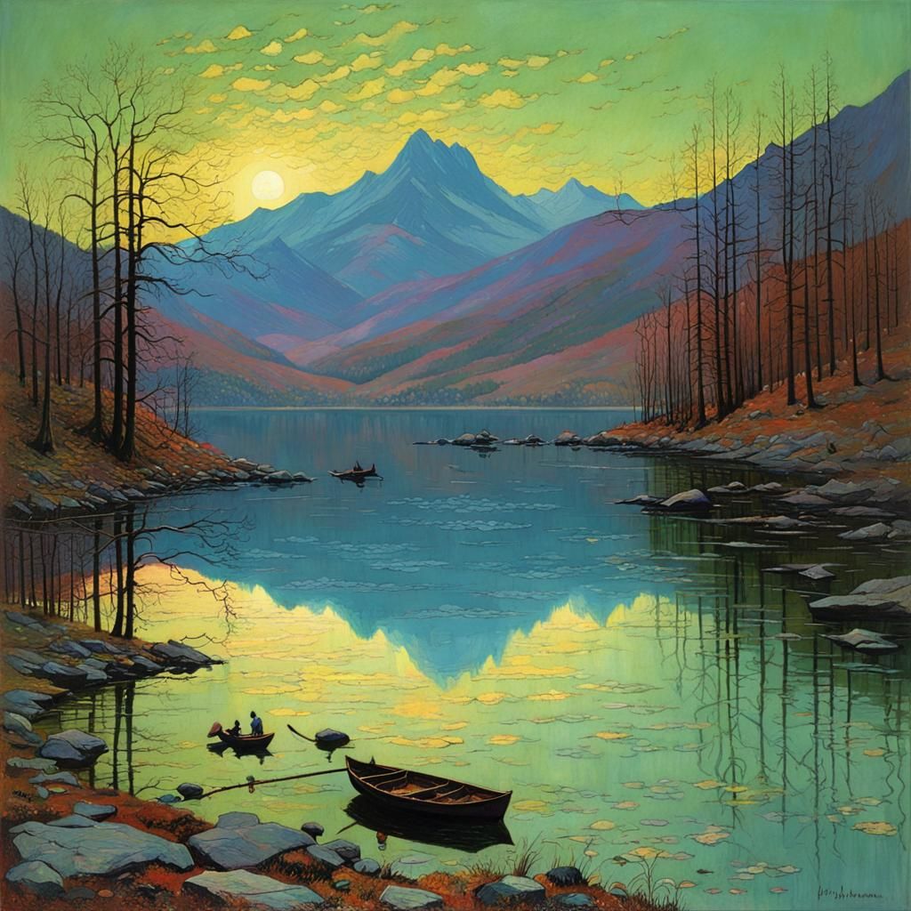 Lake of mountain