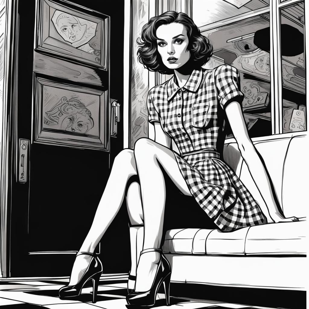 Keira Knightly as a ditzy 1940s screwball comedy heroine. AI