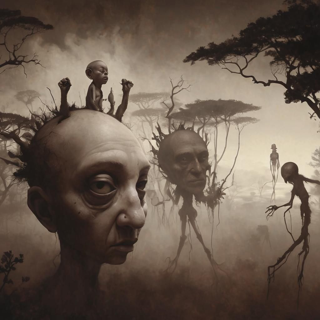 Feral Rascals: Hyperrealistic Dreamlike Render