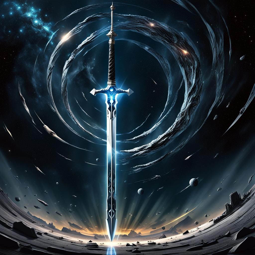 The black hole sword AI Generated Artwork NightCafe Creator